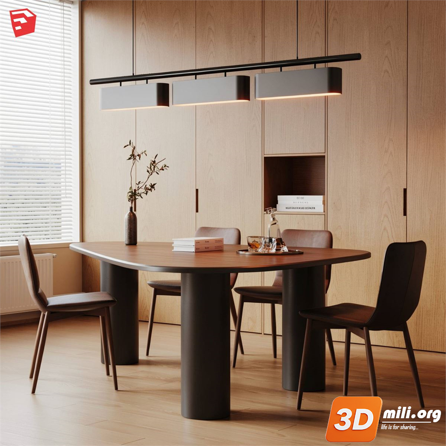Dining Table Set Skp Files
